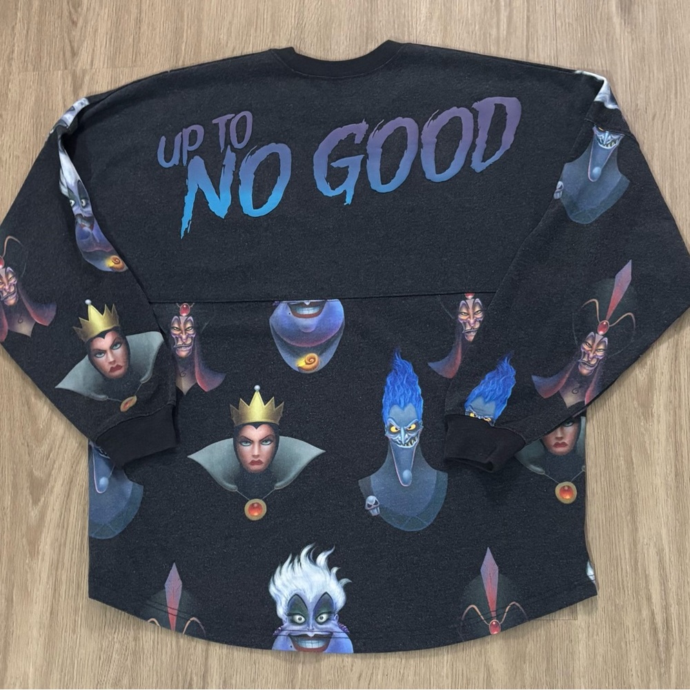 Disney Parks Villains Up To No Good Spirit Jersey Halloween-Large color grey